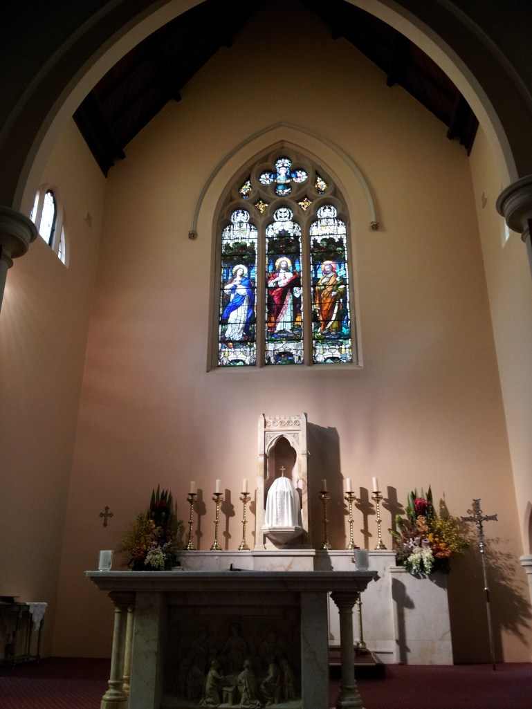 The sanctuary of the Mary McKillop Chapel, North Sydney